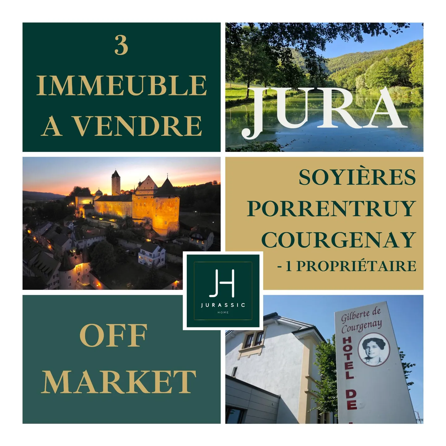 UNIQUE OPPORTUNITÉ D'INVESTISSEMENT PORTEFEUILLE À 5% NET / année - JURA - 3 IMMEUBLES - Foto 1 von 1