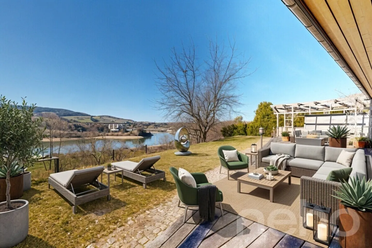 Villa d'Exception avec Vue Panoramique sur le Lac - Photo 3 sur 12