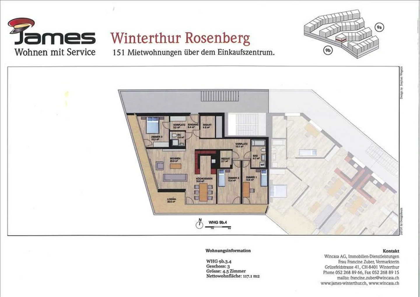 Stilvolles Apartment mit Concierge - Foto 9 von 9