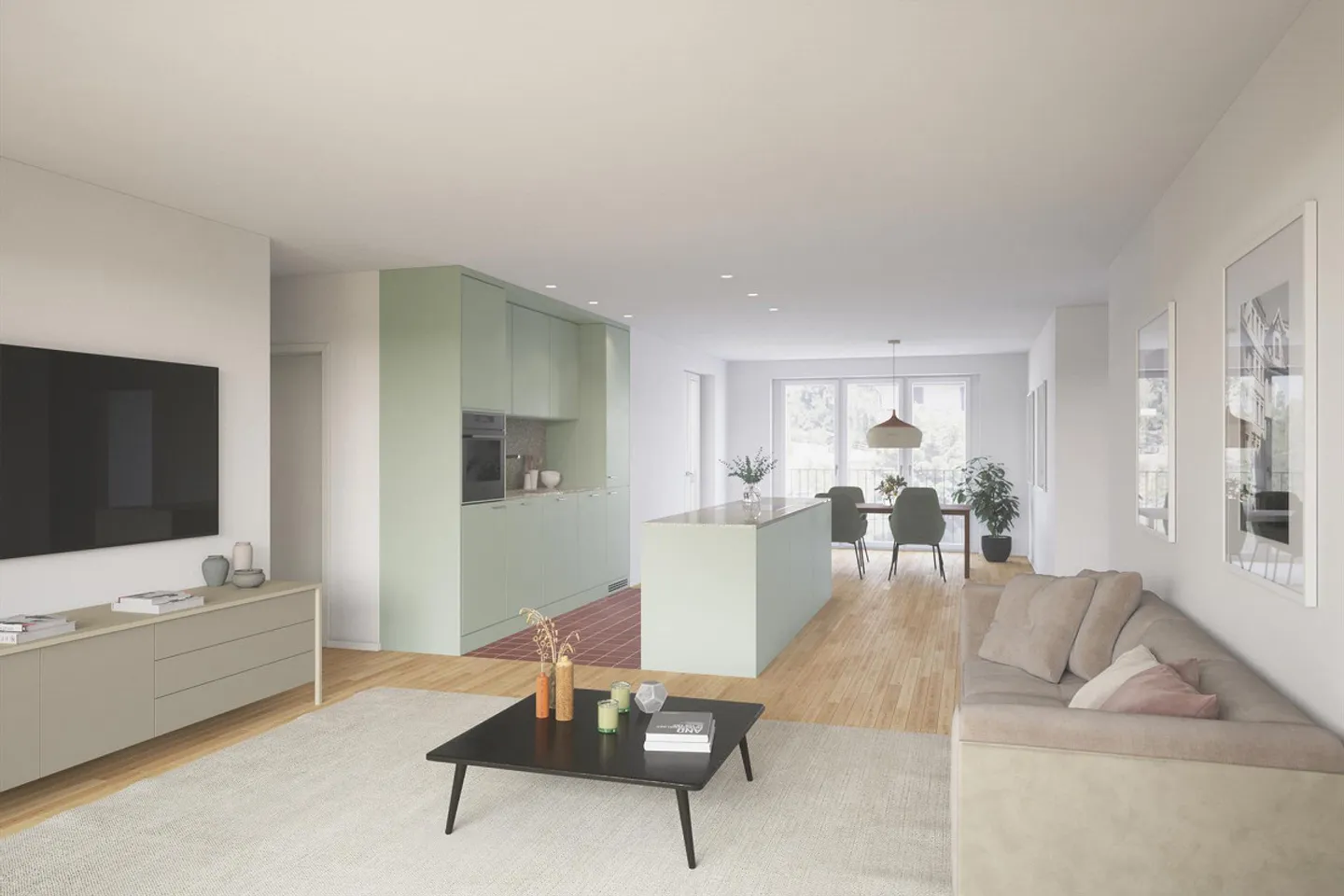 5.5 Zimmer Neubauwohnung in parkähnlicher Umgebung - Foto 2 von 2