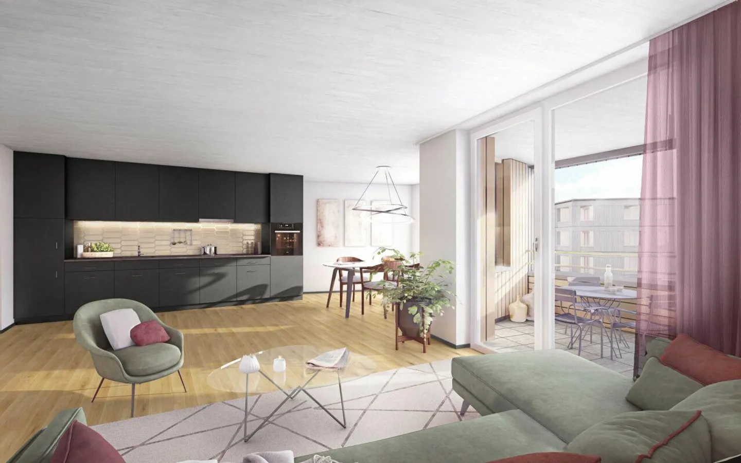 Urban & naturnah - Neubauwohnung im Feuerfalter Köniz - Foto 2 von 5