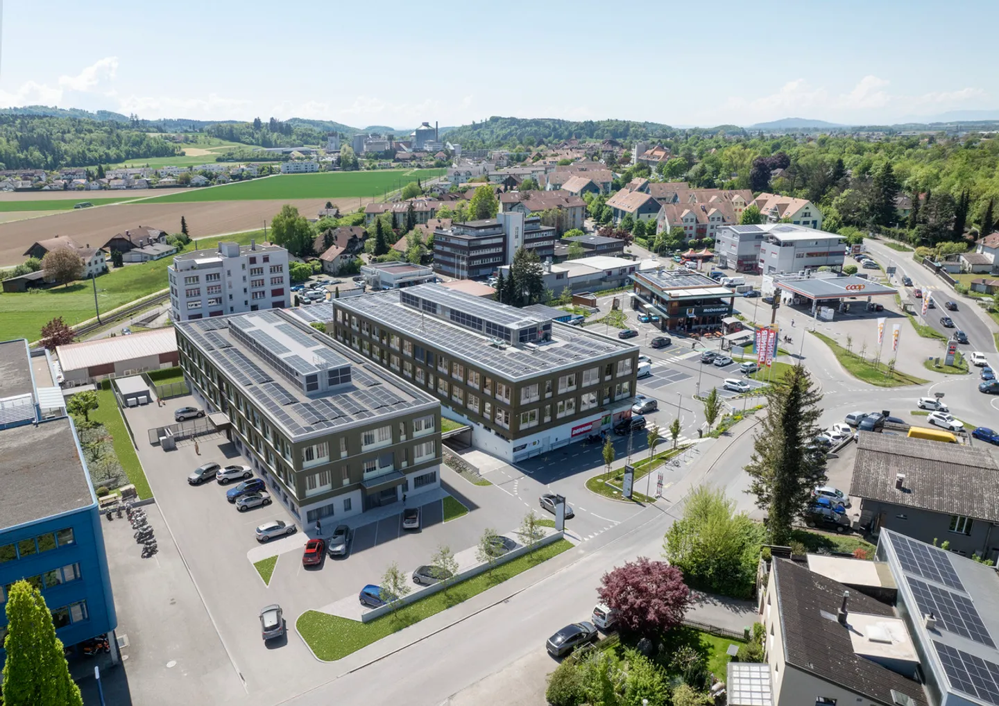 Leimere Park 2 - Aarberg modern - Praxisräume zu vermieten - Foto 1 von 3