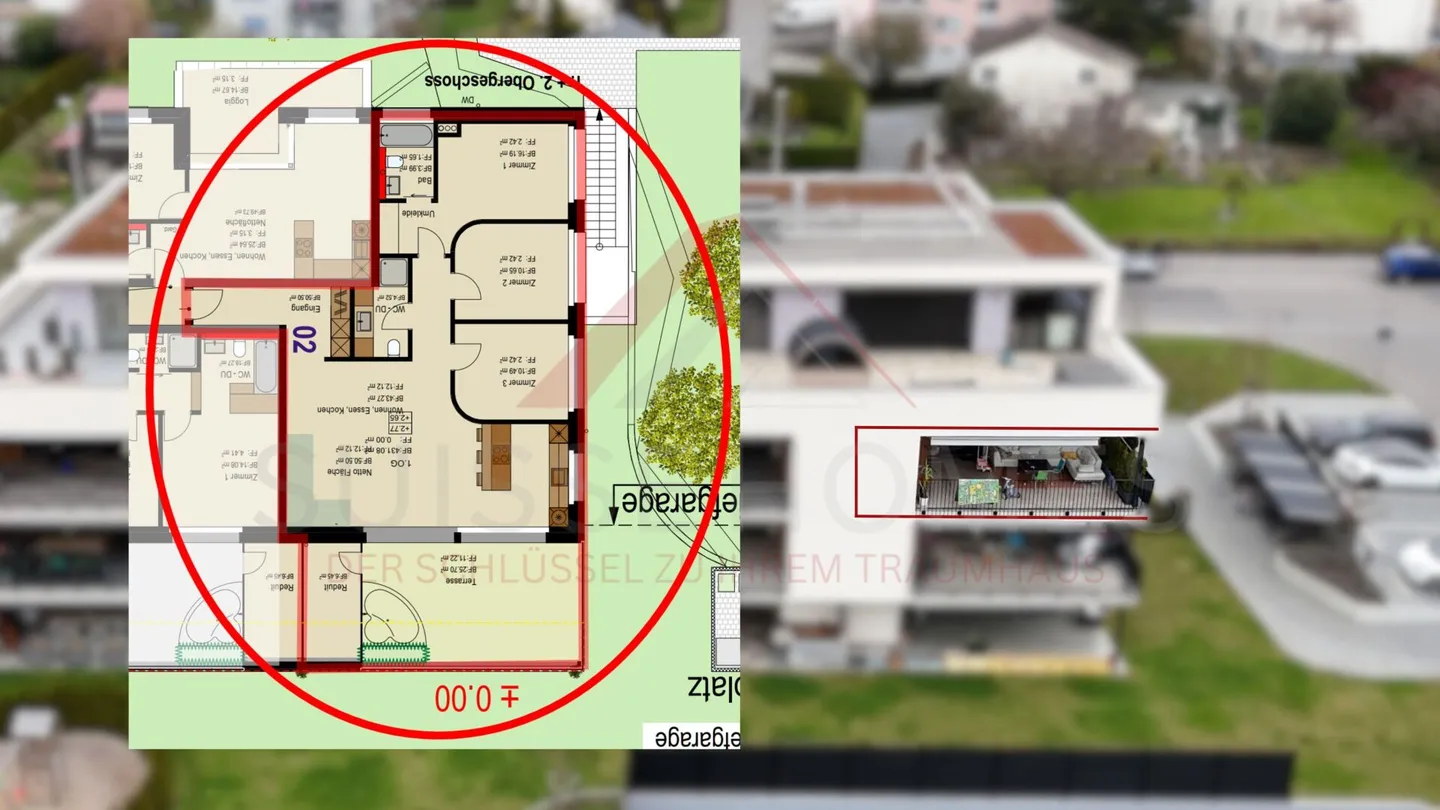 Appartamento familiare di 4,5 stanze in posizione centrale a Menziken - Foto 3 di 6