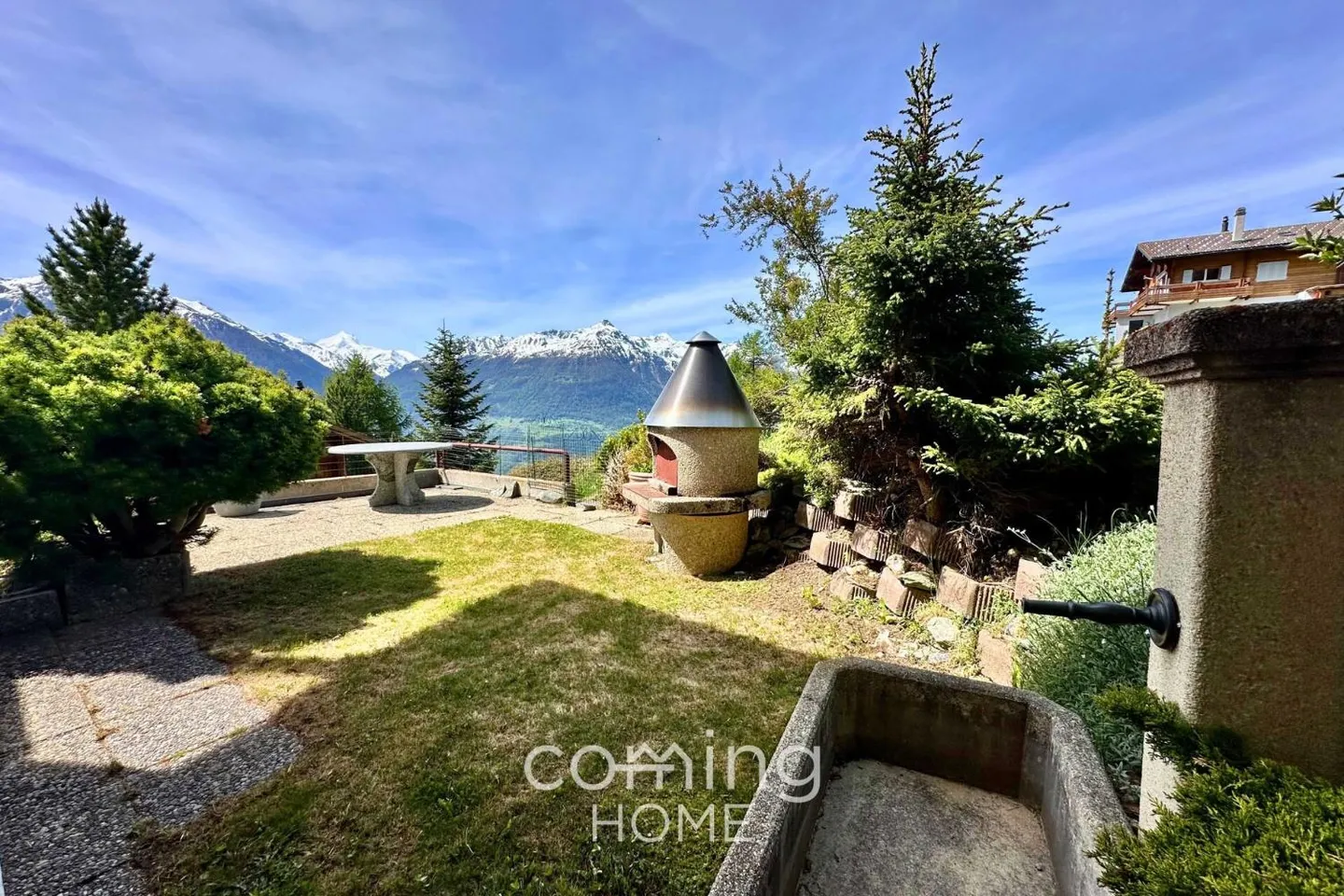 Appartement de jardin 3,5 pièces confortable à Engersch avec vue panoramique - Photo 1 sur 13