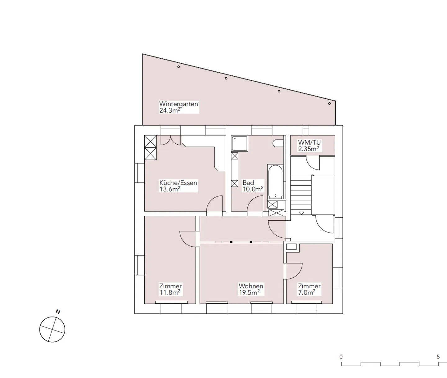 Renovierte Wohnung mit Terrasse - Foto 1 von 1