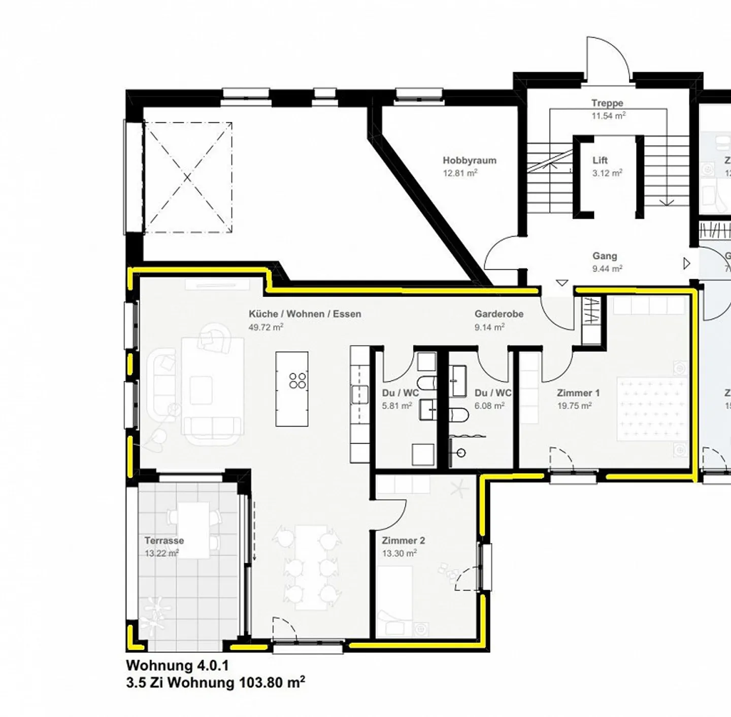 moderne 3.5-Zimmer-Neubauwohnung mit Einzugsbonus! - Foto 12 von 12