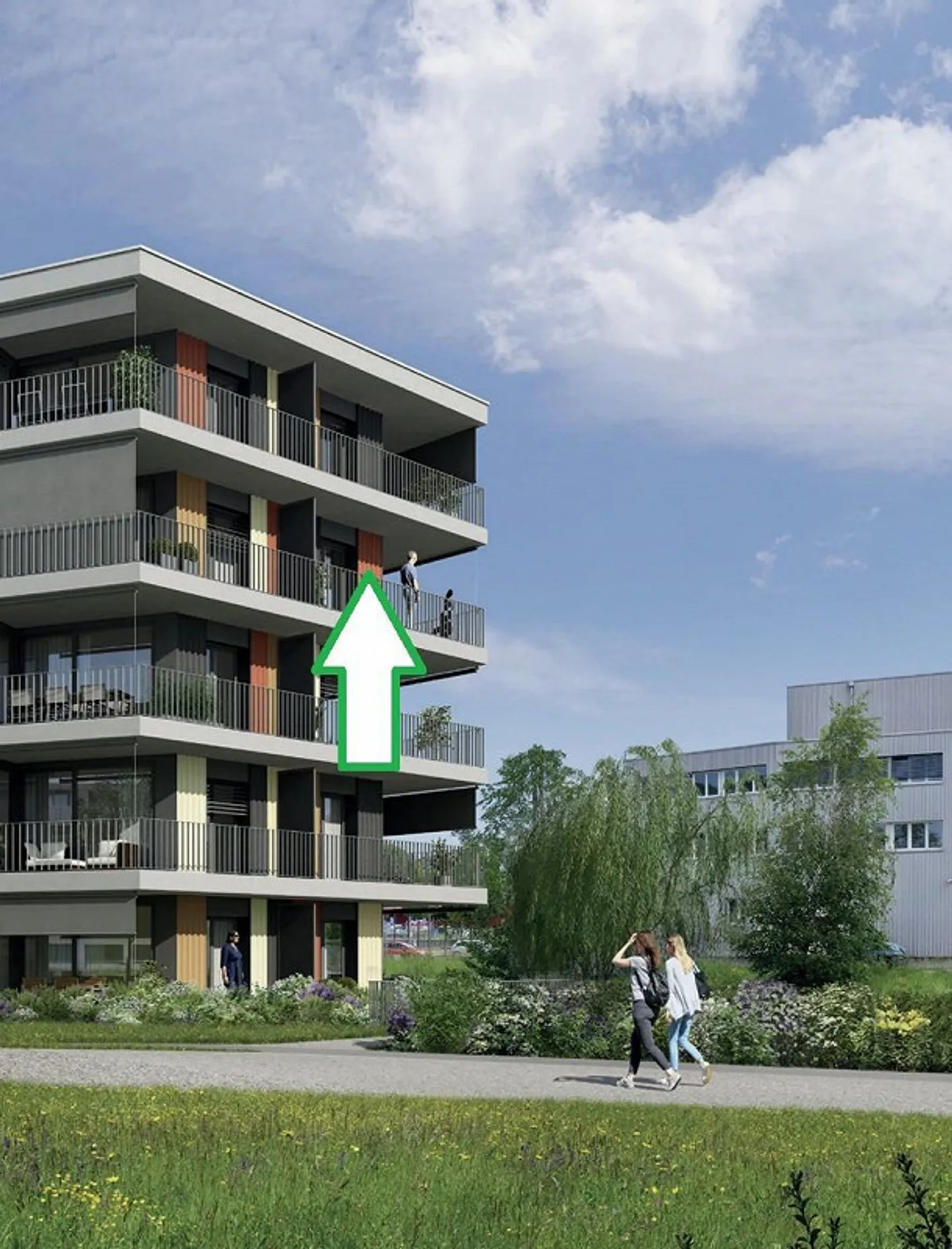 Prima locazione – Appartamento moderno di 4½ stanze in posizione perfetta con vista - Foto 2 di 8