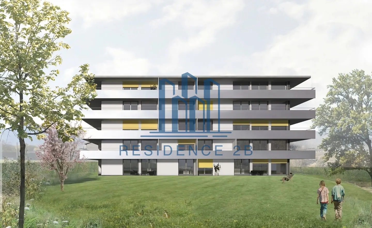 3.5 Pièces Neuf avec Vaste Jardin - Grône - Photo 1 sur 3