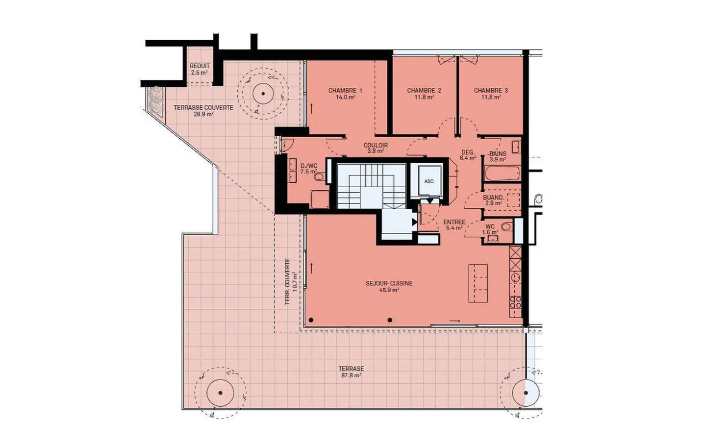 New promotion: 4.5 room penthouse with rooftop terrace - Photo 11 of 11