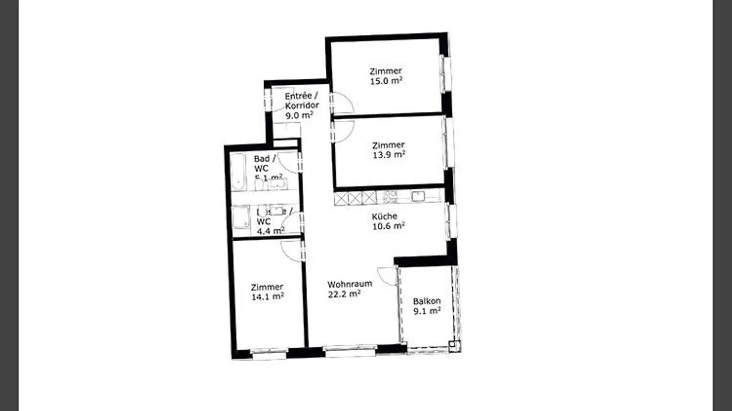 4½ ROOM APARTMENT IN ZURICH - DISTRICT 12, FURNISHED, TEMPORARY - Photo 8 of 8