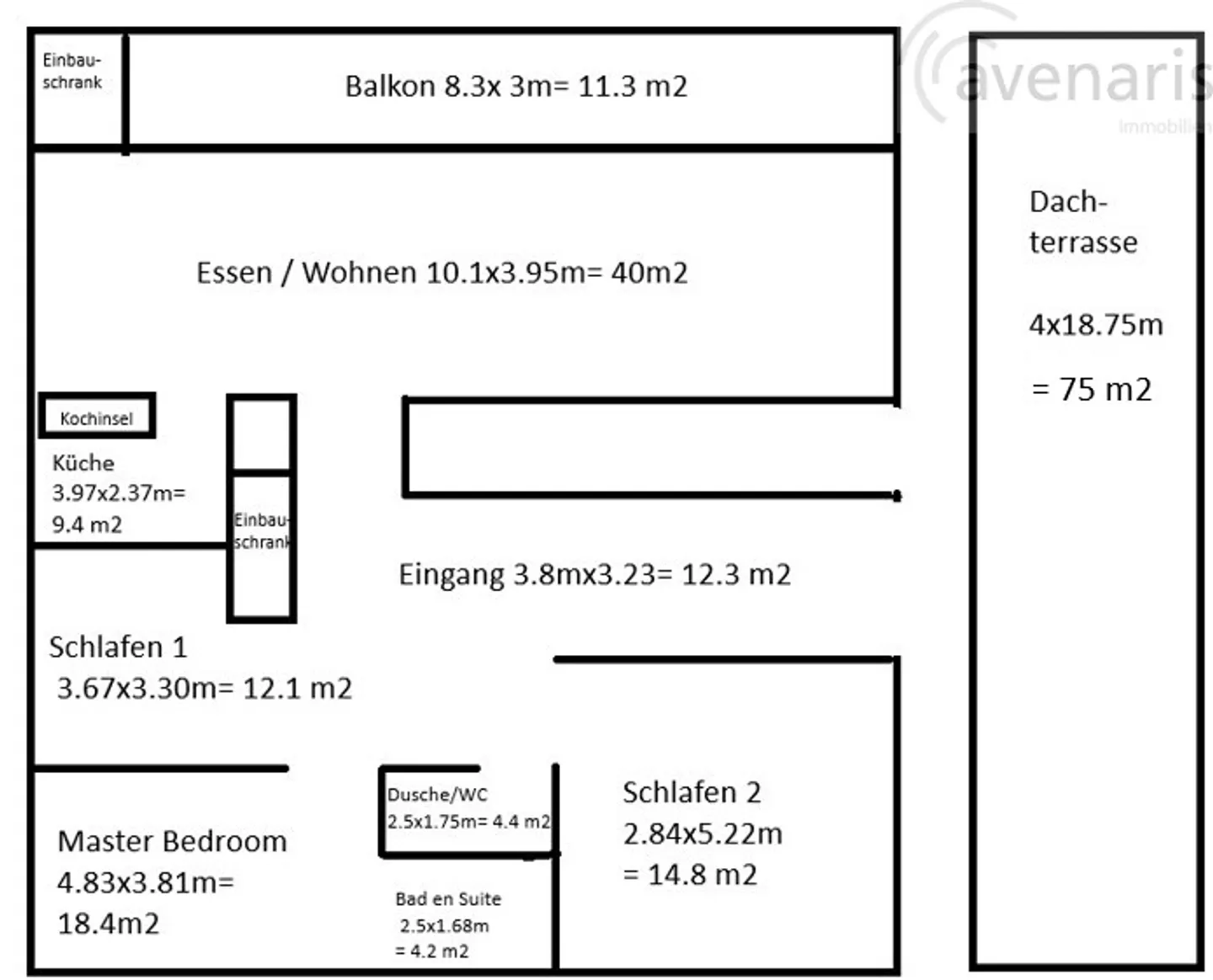 Appartamento soleggiato di 4,5 stanze con balcone e grande terrazza sul tetto - Foto 7 di 8