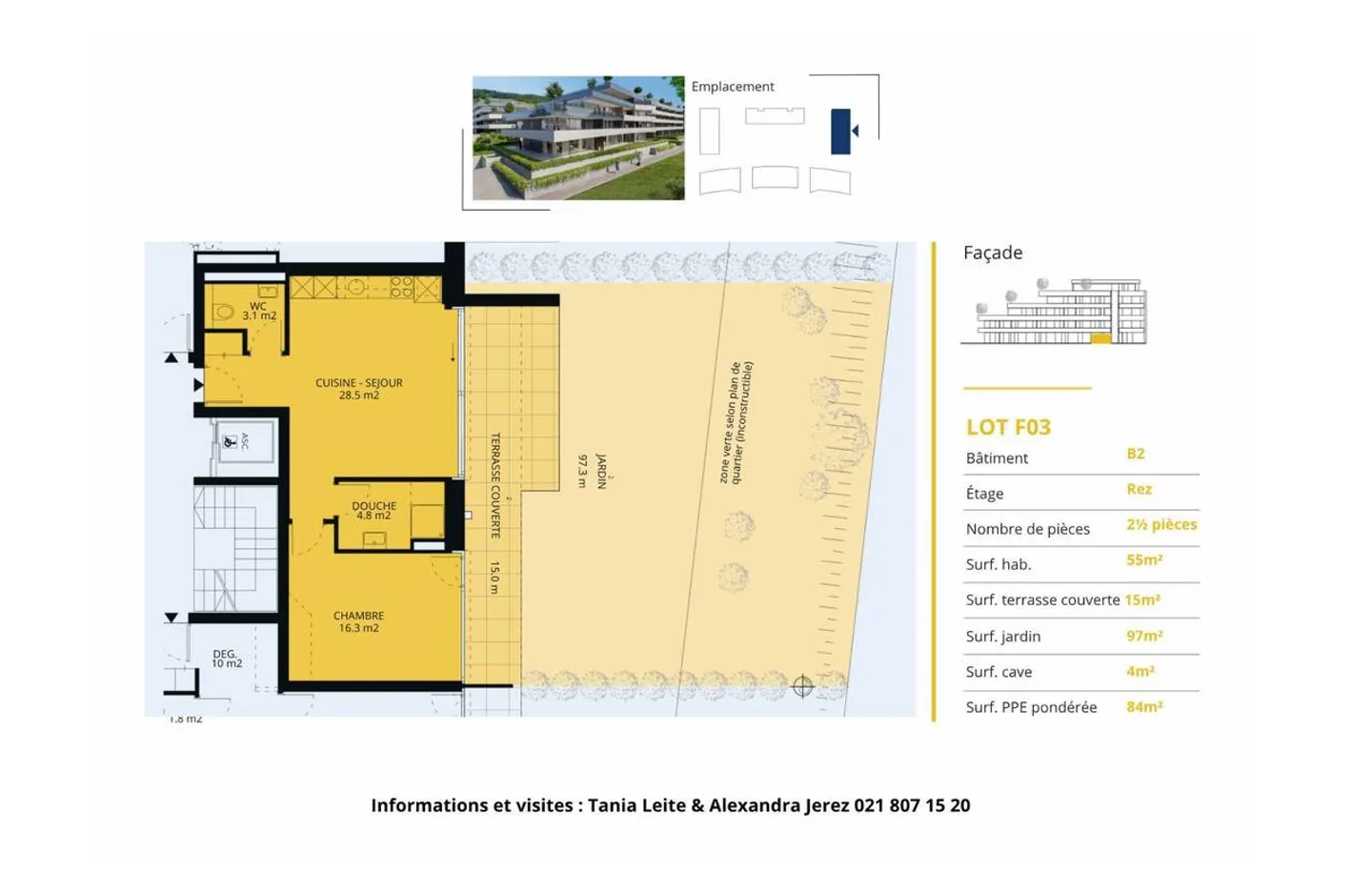 New promotion: 2.5 room apartment with terrace and garden - Photo 13 of 13