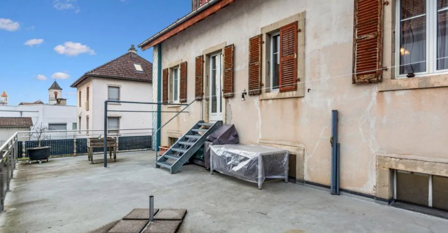 Reihenhaus mit gewerblichen Flächen und großer Terrasse - Foto 5 von 12