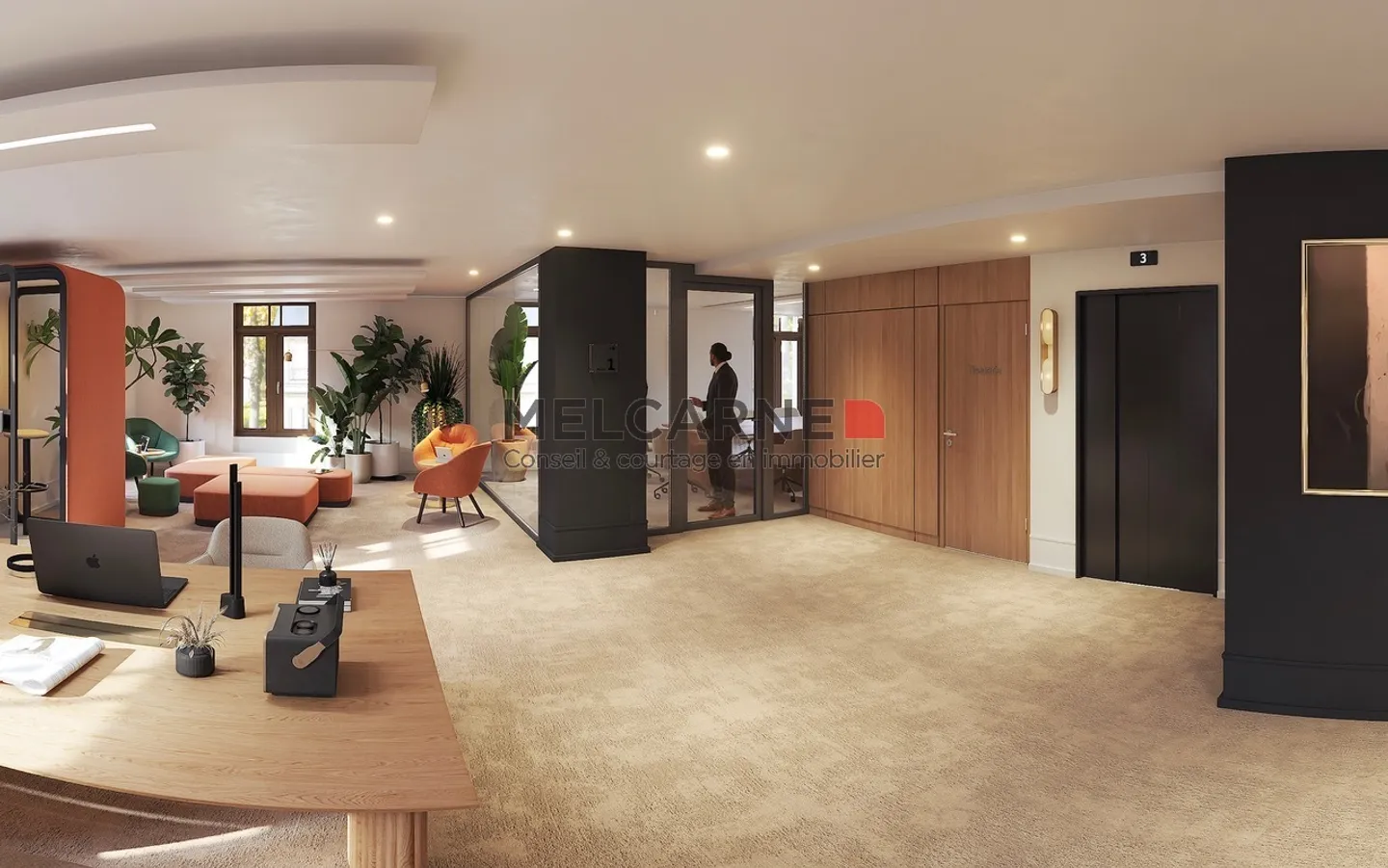 Offices for rent of approximately 1,300 m² in the heart of the Banking District - Photo 5 of 12