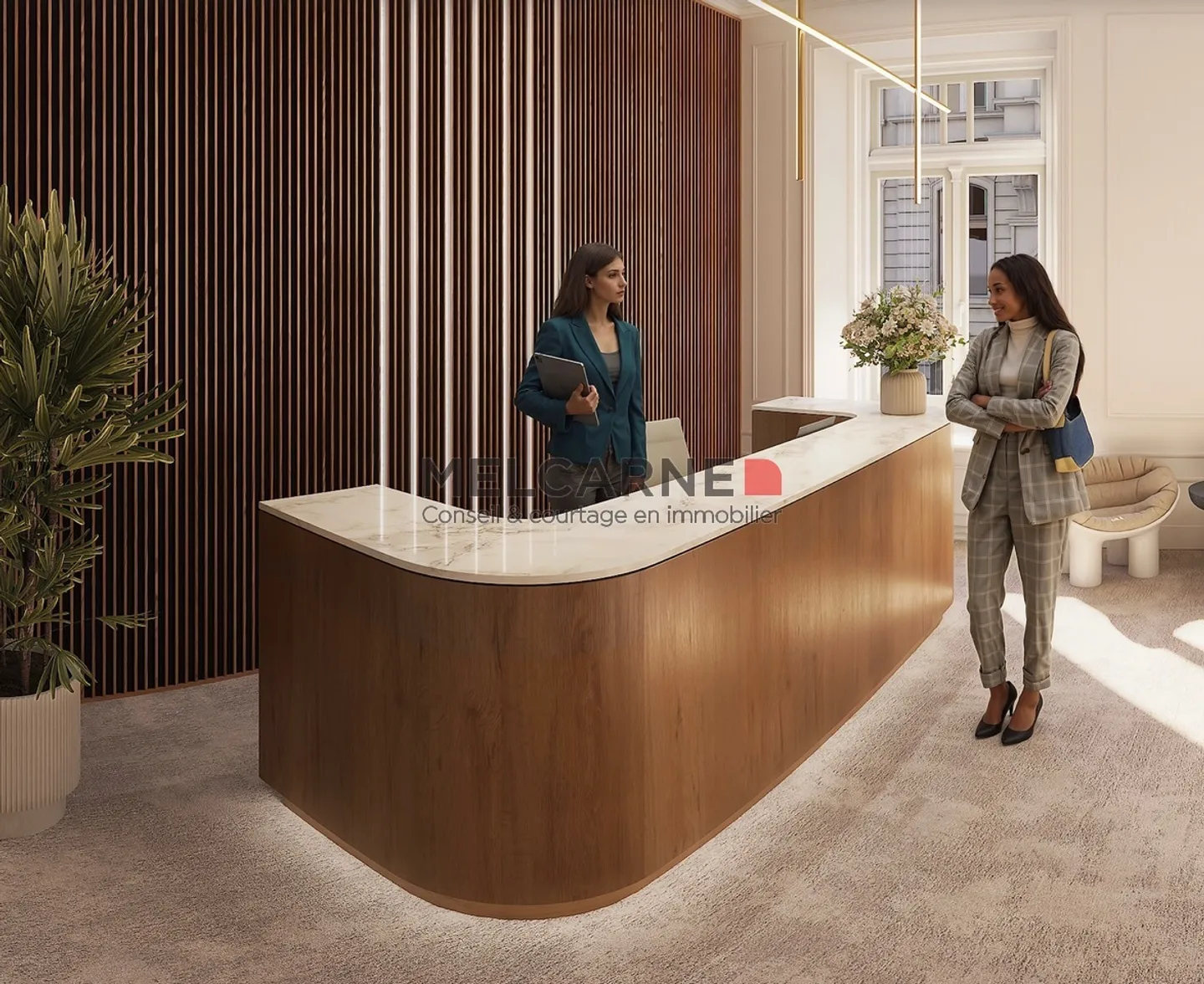 Offices for rent of approximately 1,300 m² in the heart of the Banking District - Photo 2 of 12