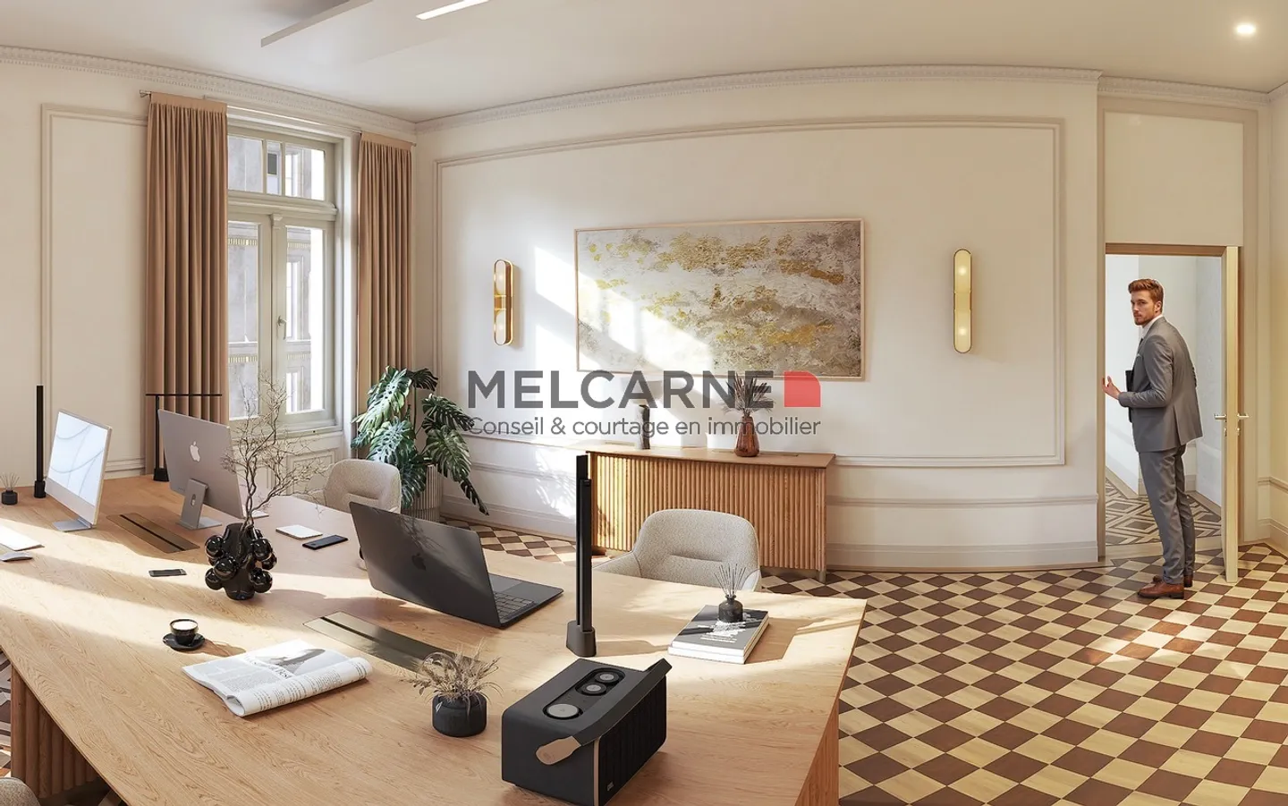 Offices for rent of approximately 1,300 m² in the heart of the Banking District - Photo 4 of 12