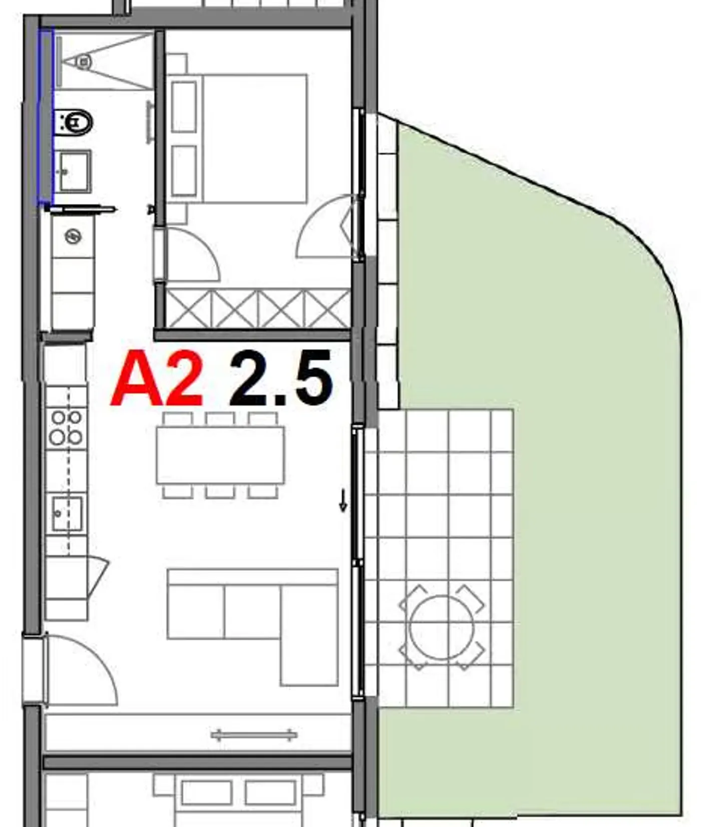 Lumino - Exklusive 2,5 Zimmer mit privatem Garten - Foto 7 von 8