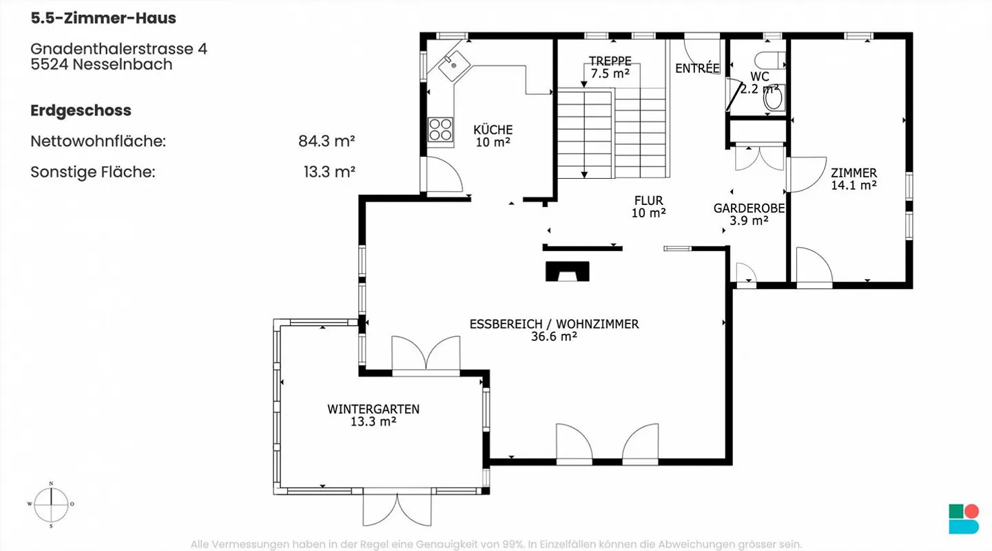 Spacious 4.5-Room House with Pool and Versatile Outdoor Area - Photo 9 of 11
