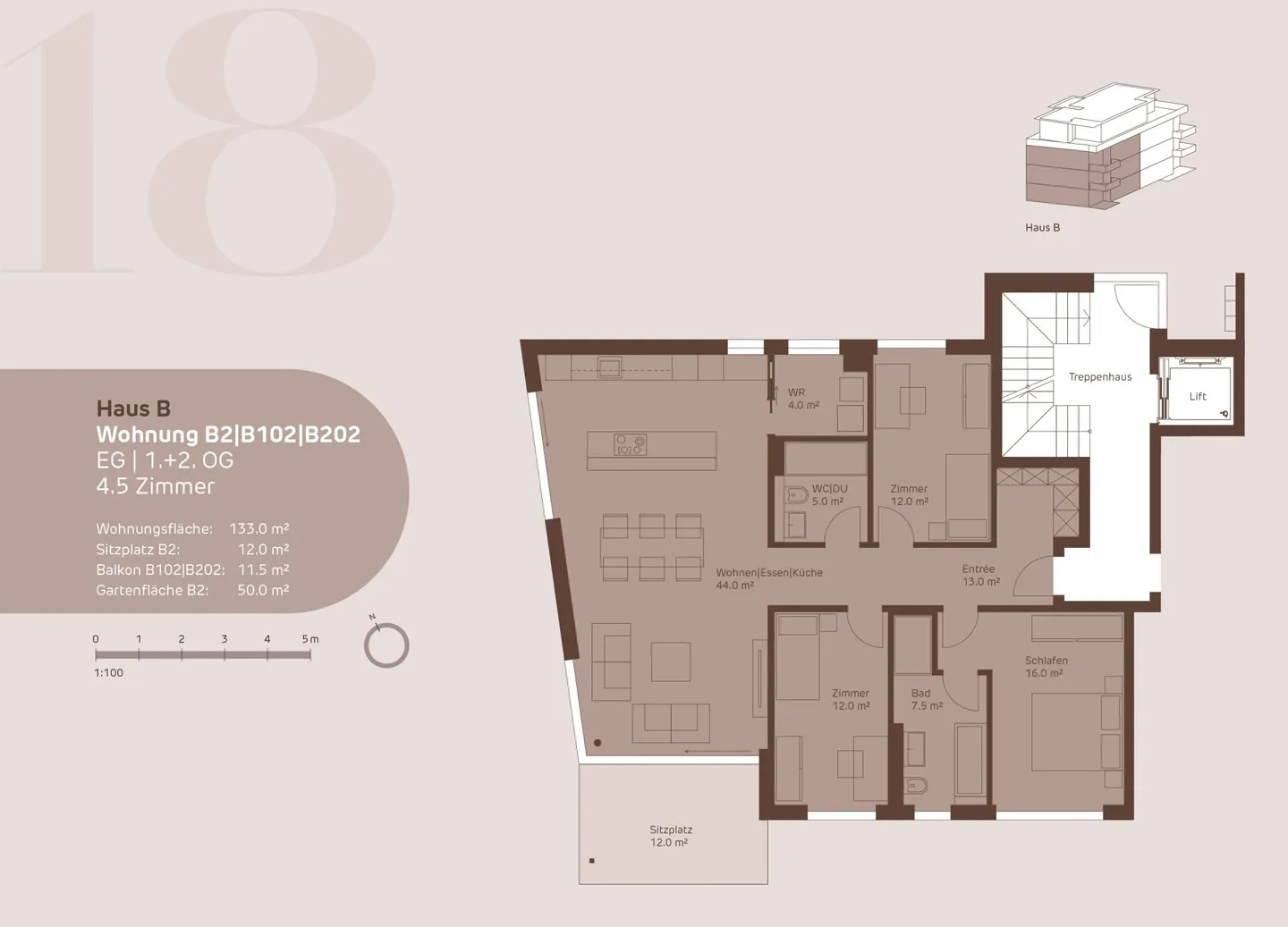 Ampio appartamento di 4,5 stanze - Il progetto "Mittelzelgli" sorprende! - Foto 3 di 6
