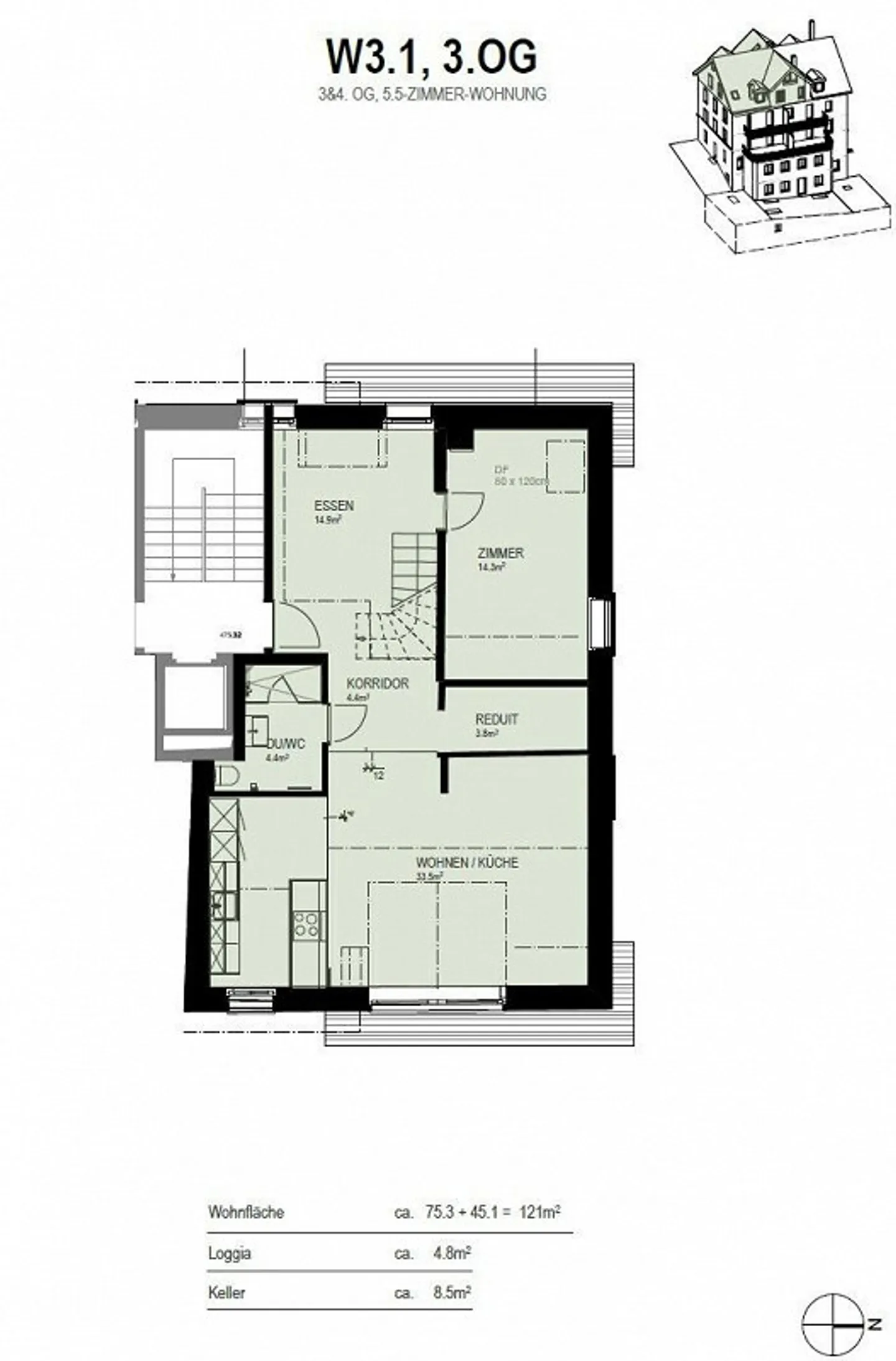 Première occupation loft en vieil immeuble en duplex avec cheminée sur 120 m2 - Photo 5 sur 11