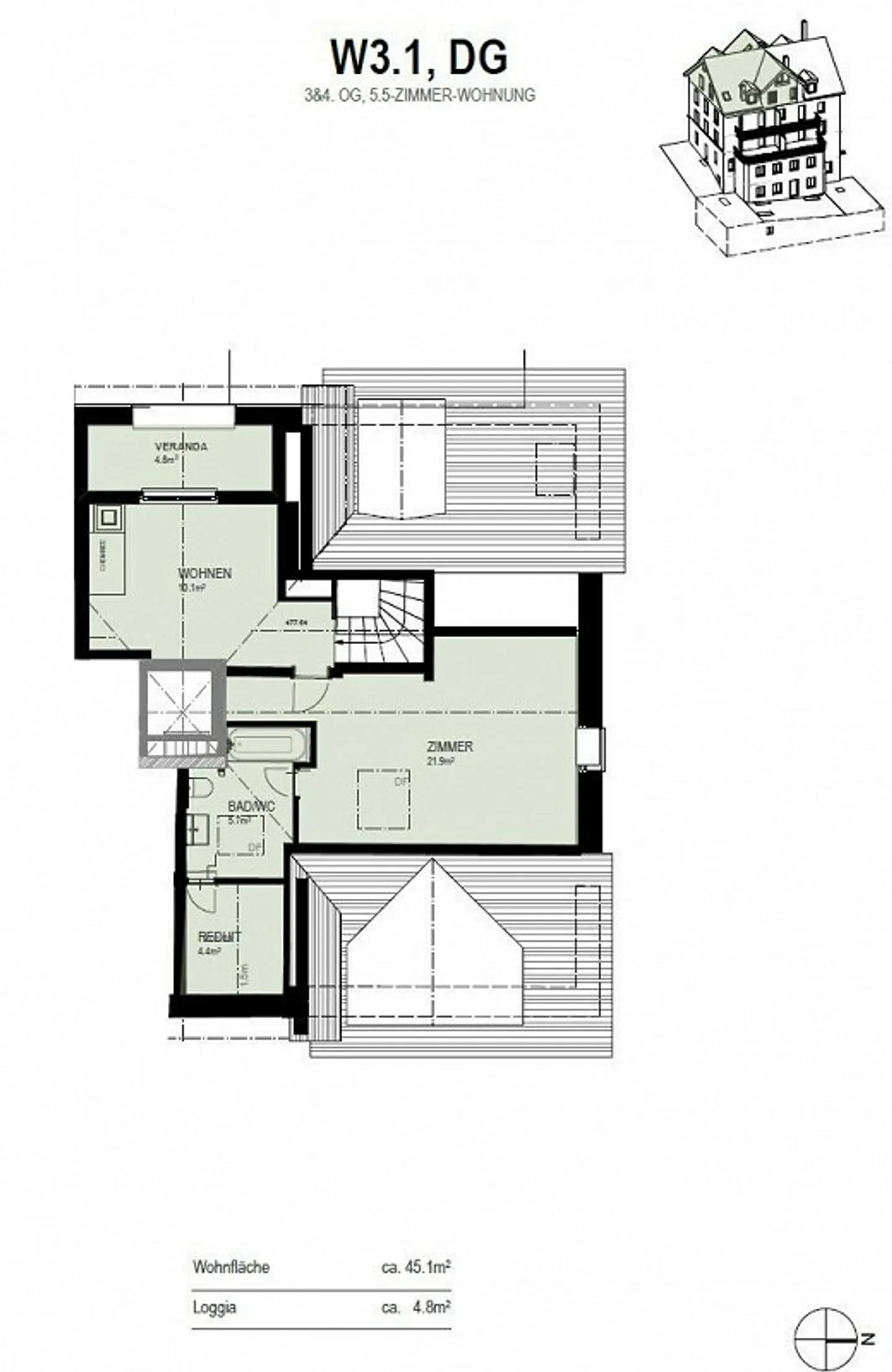 Première occupation loft en vieil immeuble en duplex avec cheminée sur 120 m2 - Photo 6 sur 11