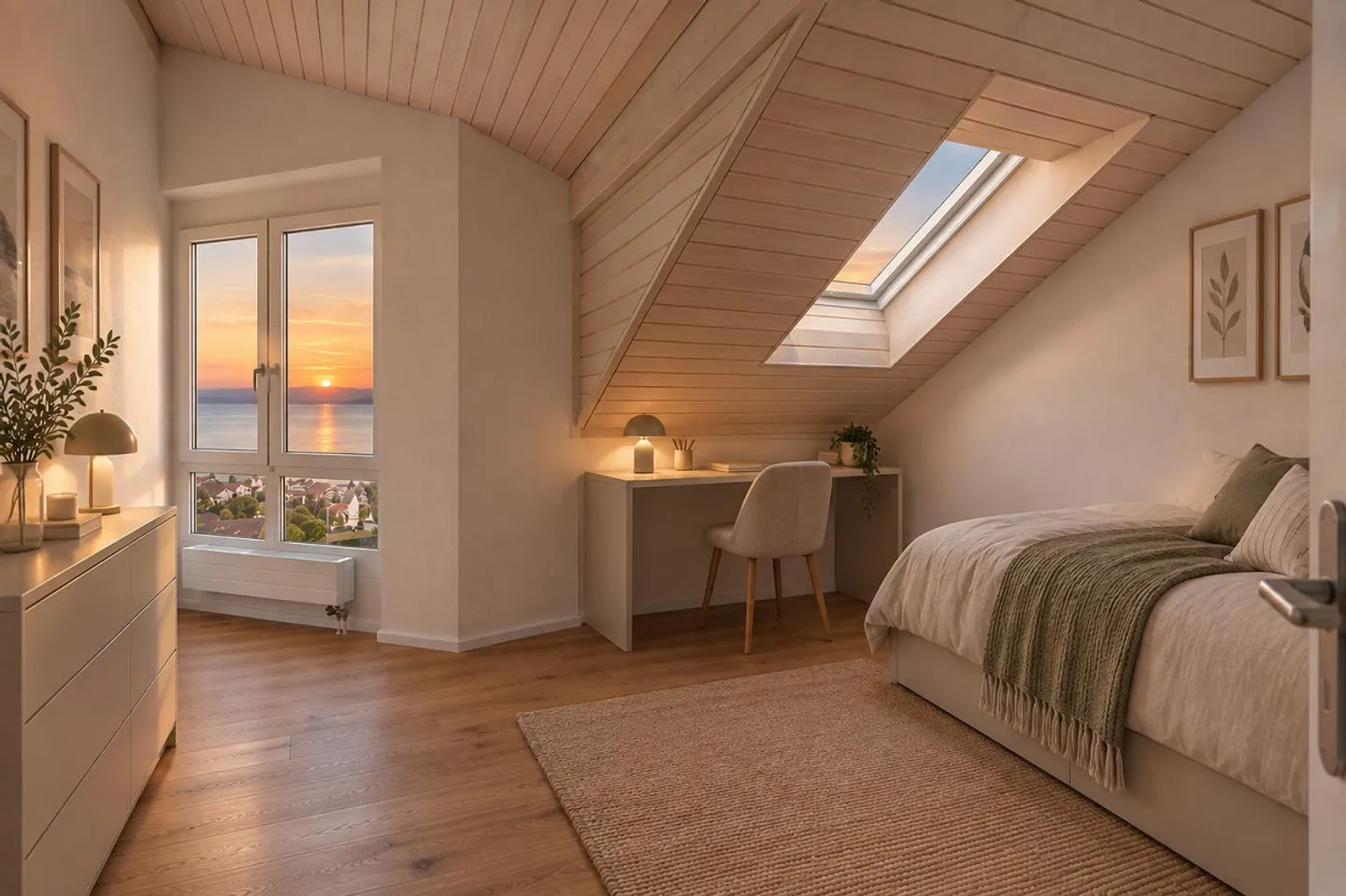 Bright Attic Apartment with Lake View - Photo 6 of 13