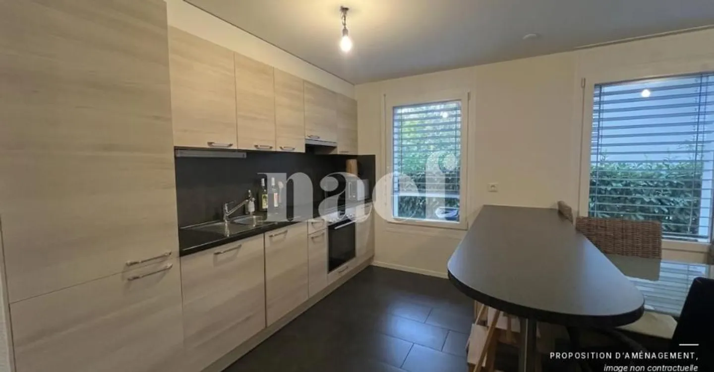Appartement de 3.5 pièces avec jardin privatif à Belfaux - Foto 2 di 6