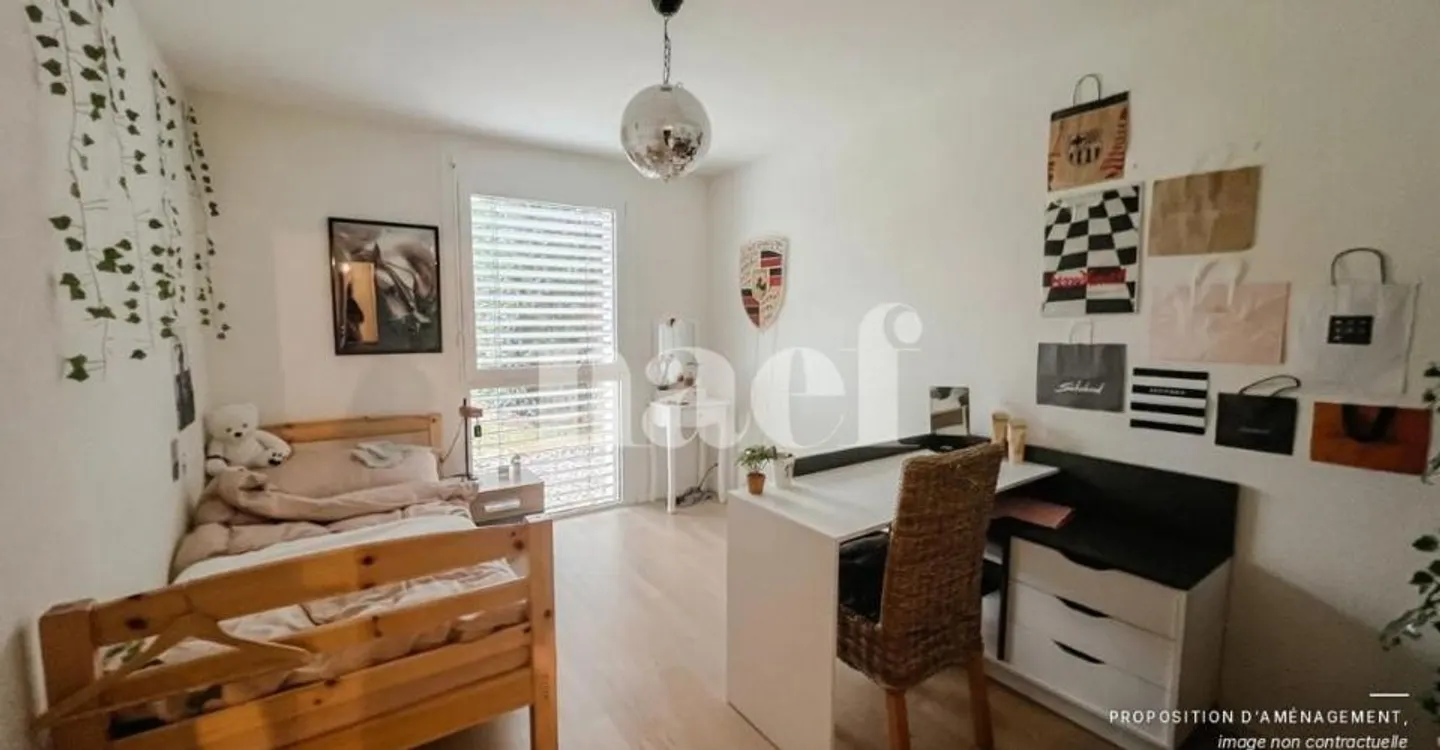 Appartement de 3.5 pièces avec jardin privatif à Belfaux - Foto 3 di 6
