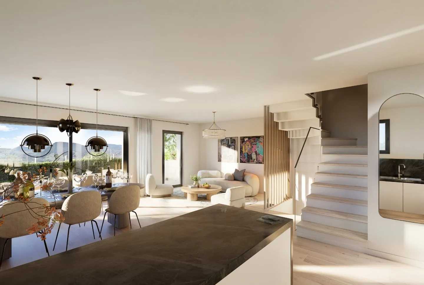 Villas jumelles à Choëx (vente sur plans) - Foto 2 di 6