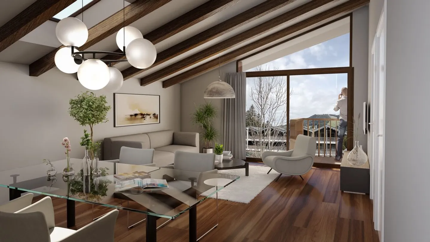 LA CONSTRUCTION EST EN COURS - MAGNIFIQUE APPARTEMENT À AUX PACCOTS - Photo 3 sur 6