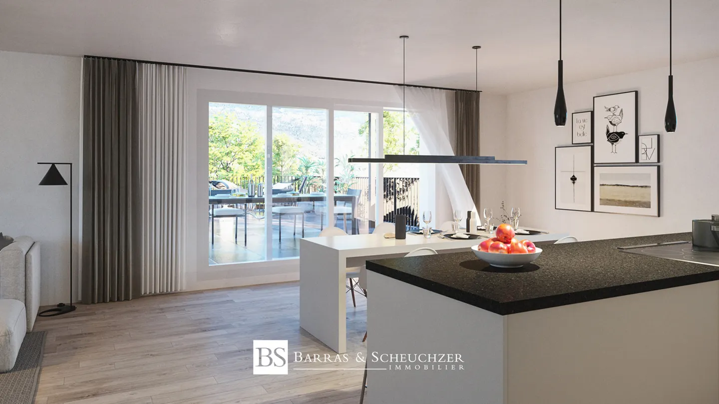 Appartement moderne 3.5 pièces à Chalais - Photo 3 sur 15