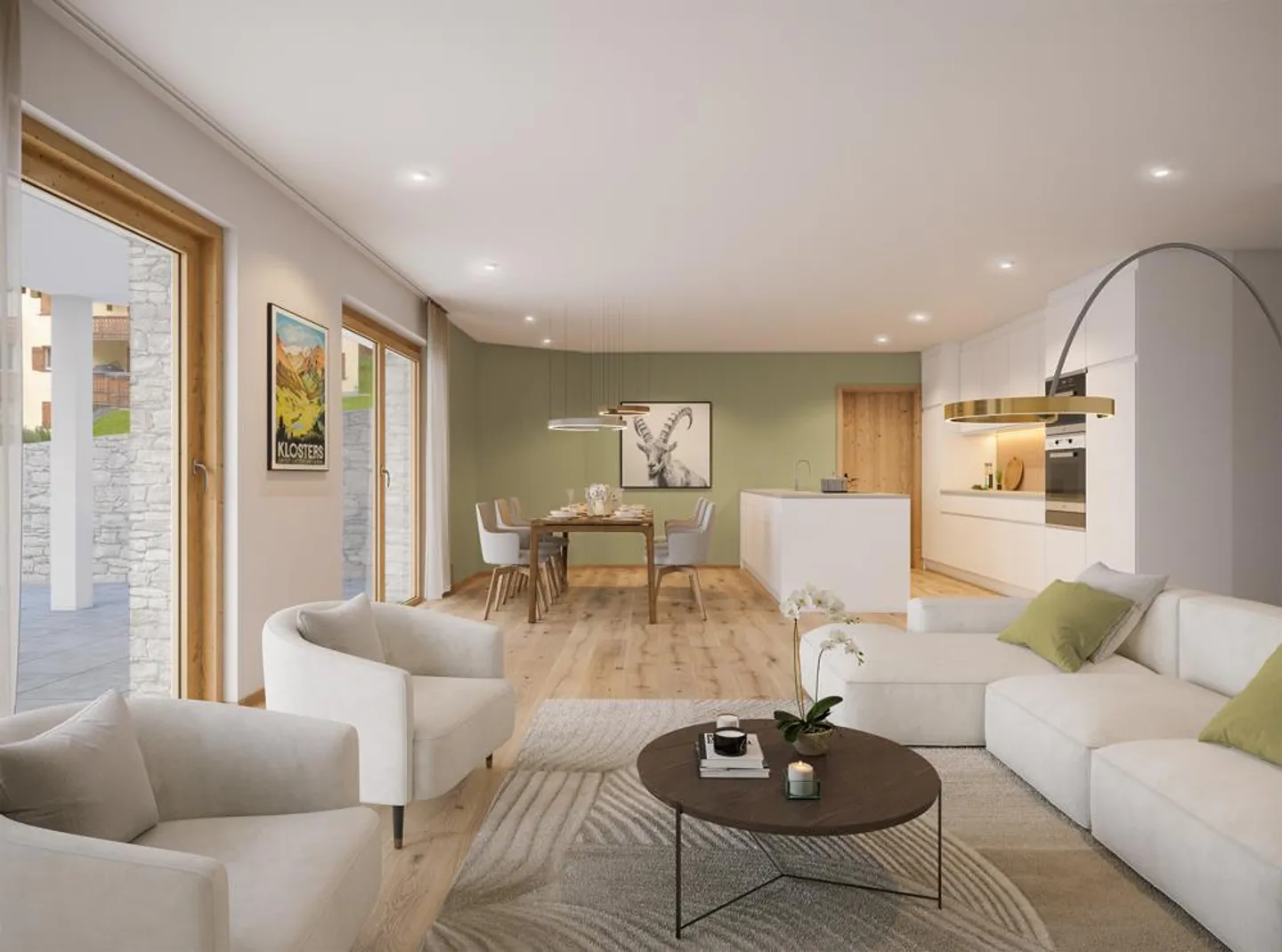 Chesa Lumina Gäuggeli - appartement spacieux de 3,5 pièces - Photo 3 sur 3