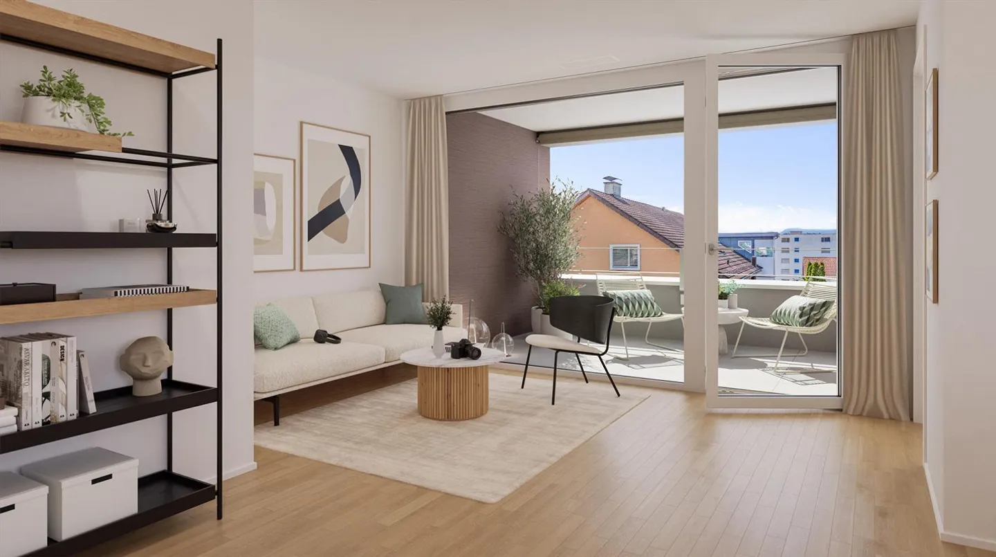 2.5 Zimmerwohnung in Hunzenschwil - Foto 4 von 8