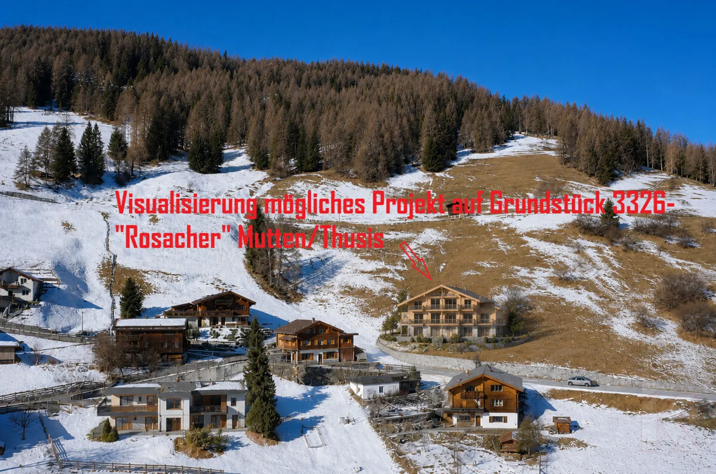 Building Plot Rosacher in Mutten - Municipality of Thusis - Photo 1 of 10