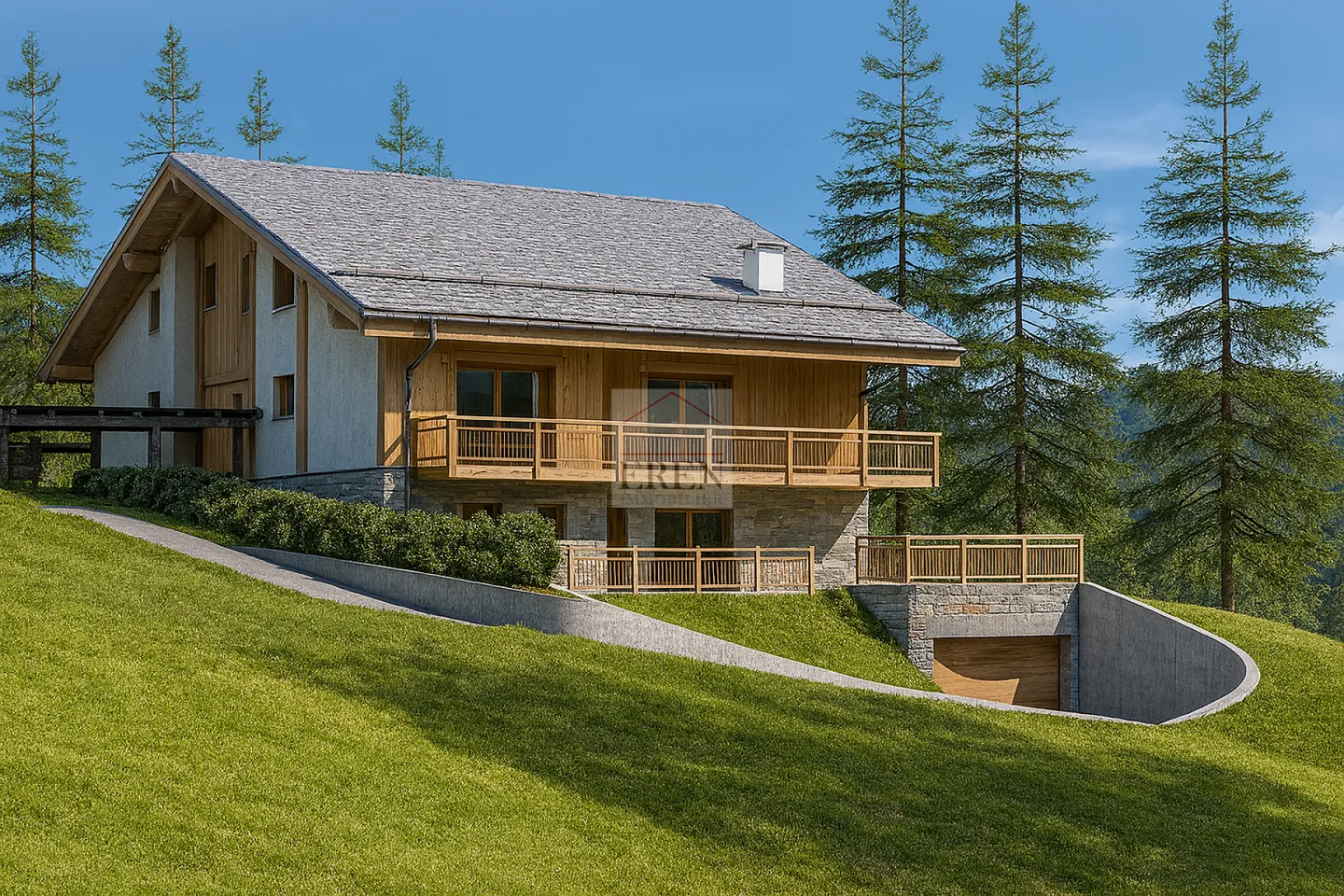 Magnifique appartement en duplex en attique 5 pièces neuf avec terrasse sud-ouest au centre de Crans-Montana - Foto 8 di 19