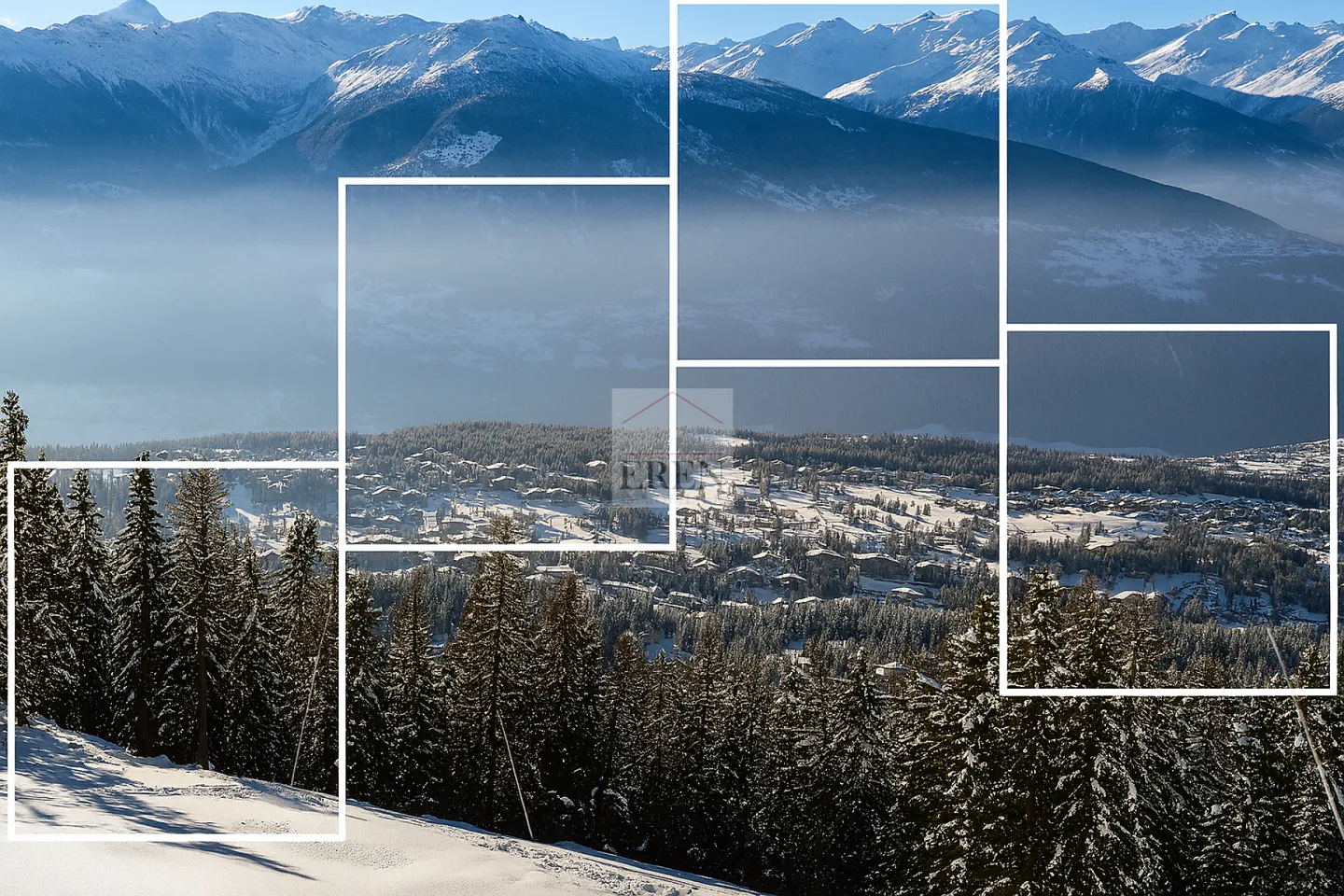 Magnifique appartement en duplex en attique 5 pièces neuf avec terrasse sud-ouest au centre de Crans-Montana - Foto 17 di 19