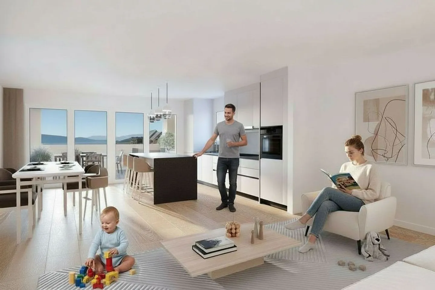 Superb new apartment, large area, lake view and generous balcony - Photo 2 of 6