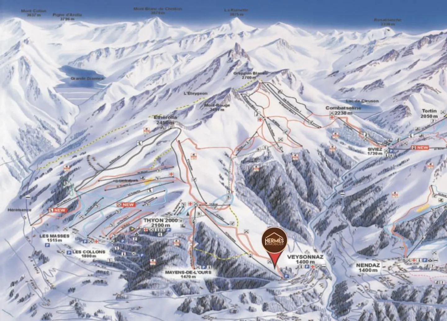 Stunning Ski-in & Ski-out Apartment on the Slopes of Veysonnaz - Photo 2 of 13