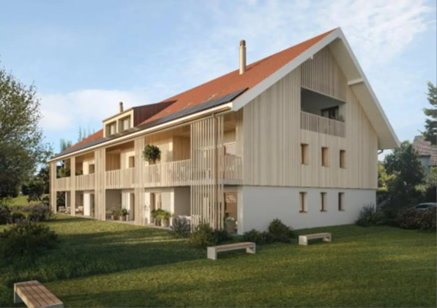 Moderne appartement en attique de 4,5 pièces à Kerzers - Photo 1 sur 2