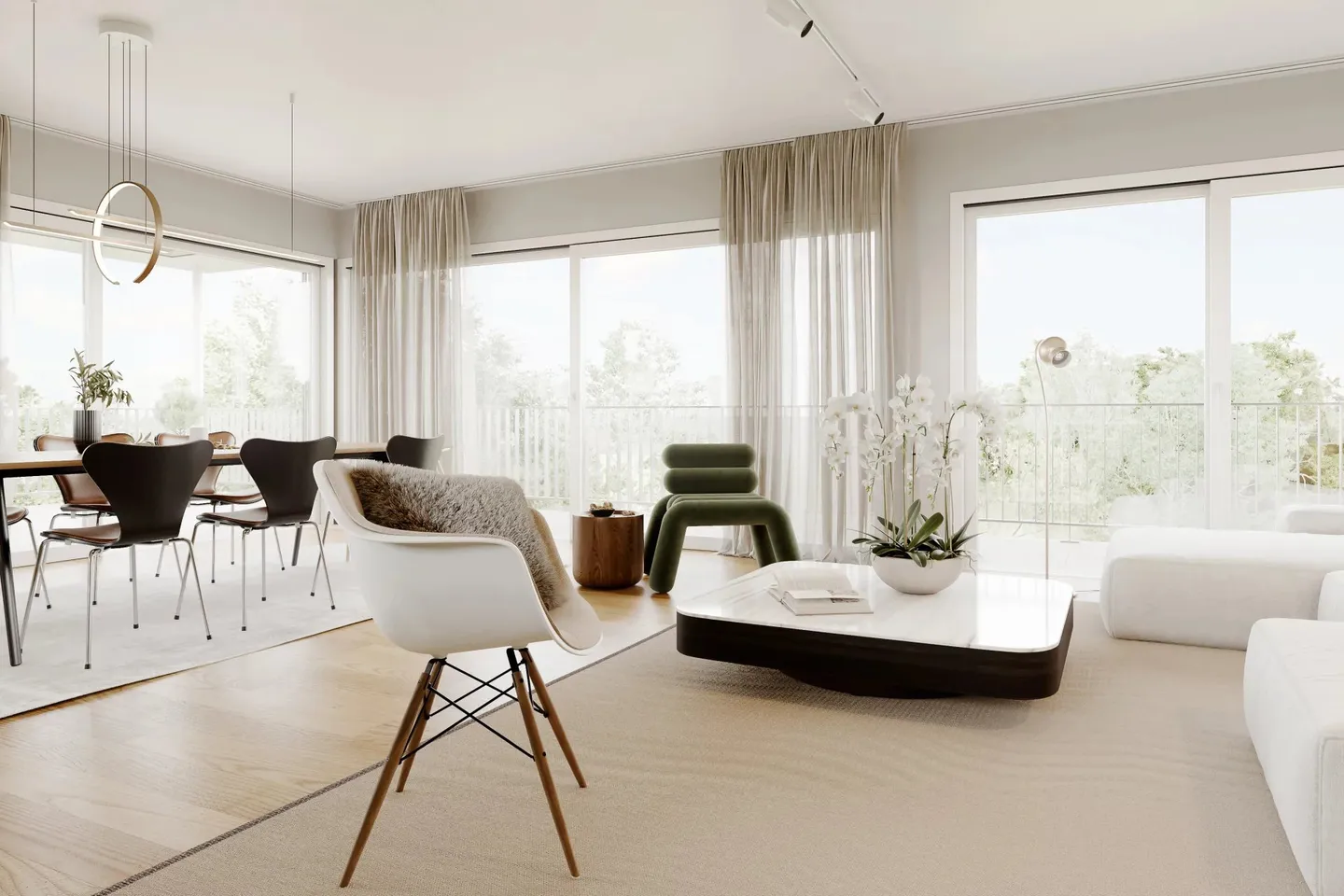 Penthouse with 6 rooms in the heart of Chêne-Bougeries - Photo 11 of 14