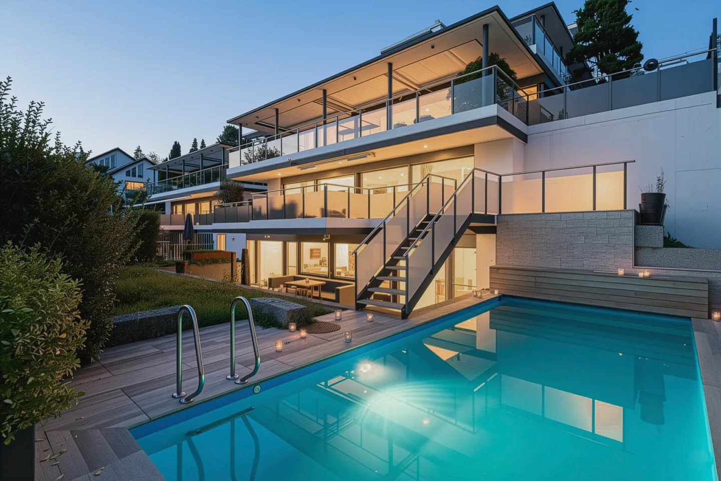 Vivere con piscina, grande terrazza e vista sulla Limmat - Foto 1 di 14