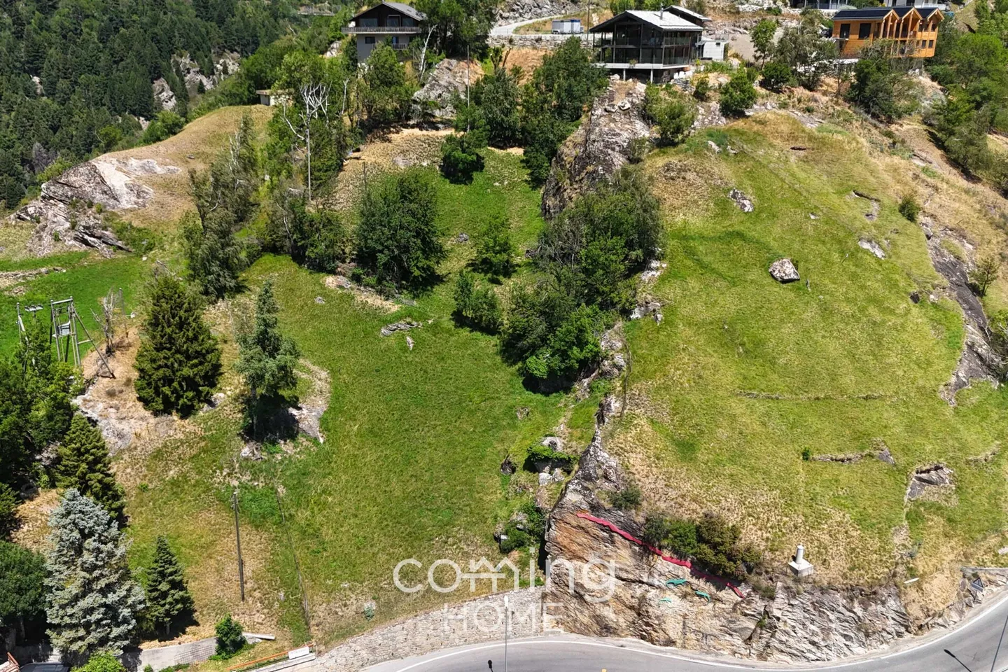 Terreno edificabile a Eggerberg - 3.040 m², completamente servito, vista panoramica sulle montagne - Foto 5 di 7
