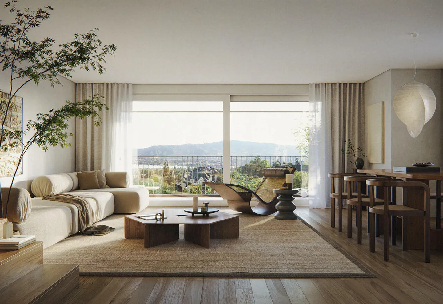 Luxuriöse Gartenwohnung in Zürich - Foto 2 von 7