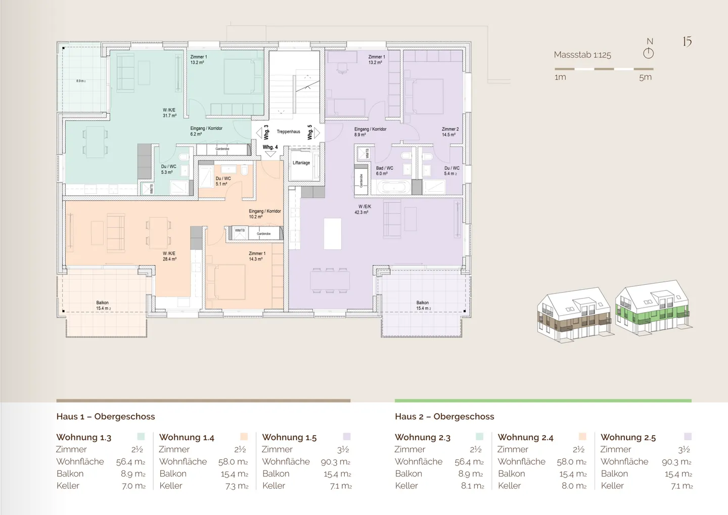Modernes 2,5-Zimmer-Apartment - Foto 1 von 2