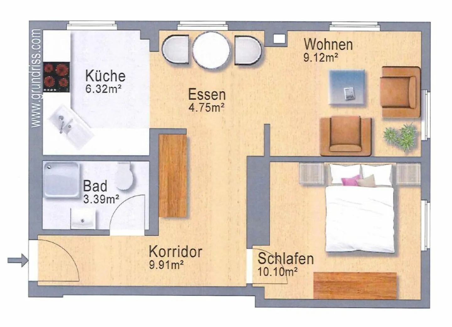 Moderne Wohnung Nahe Bahnhof - Foto 10 von 10