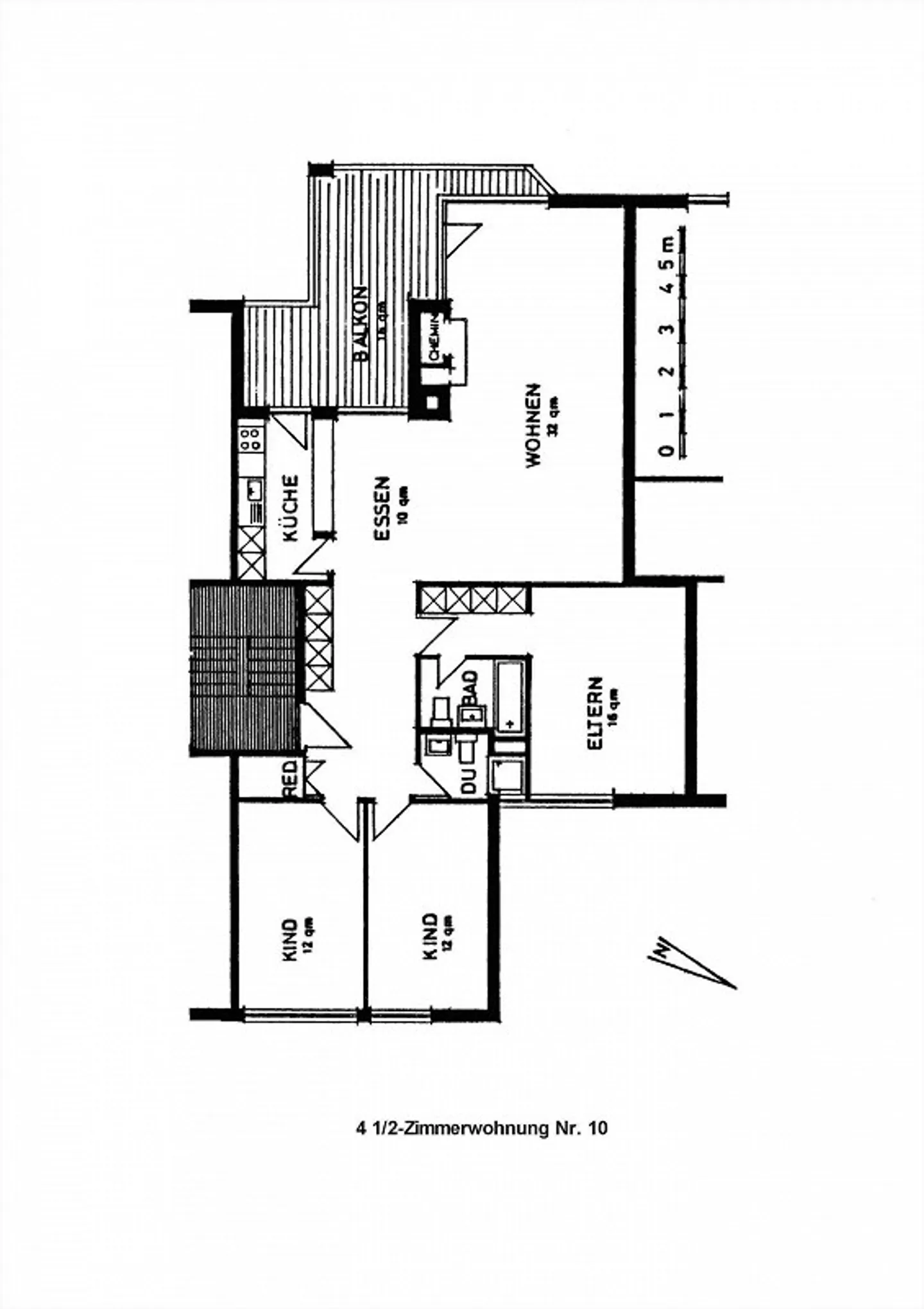 Helle 4.5 Zimmer Wohnung mit Cheminée und Balkon - Foto 16 von 16