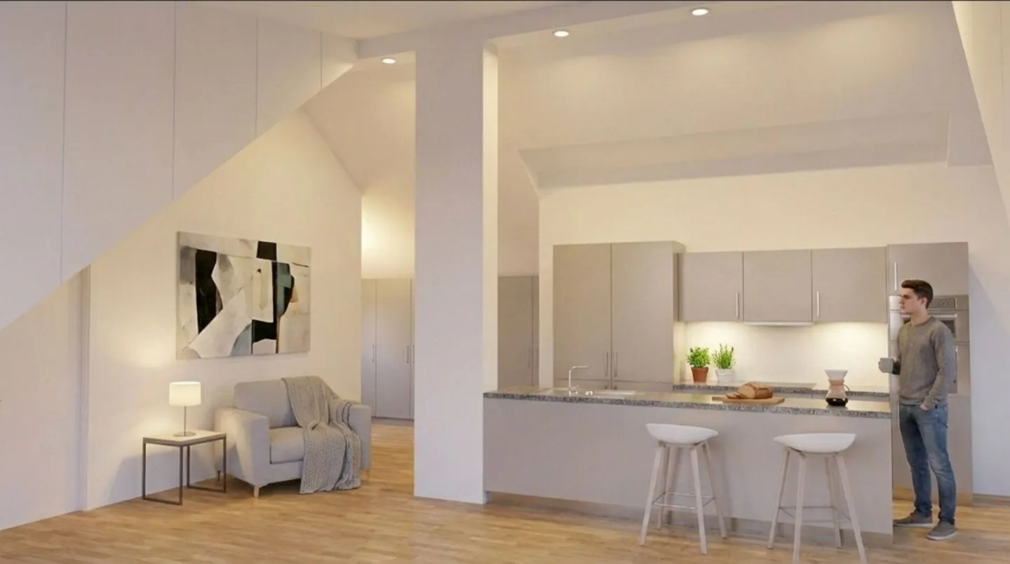 Appartement en attique avec sensation de loft et vue panoramique sur le lac de Constance - Photo 10 sur 12