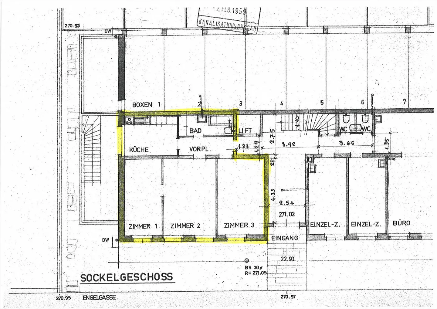 3-Zimmerwohnung im Erdgeschoss nähe Aeschenplatz - Foto 8 von 8