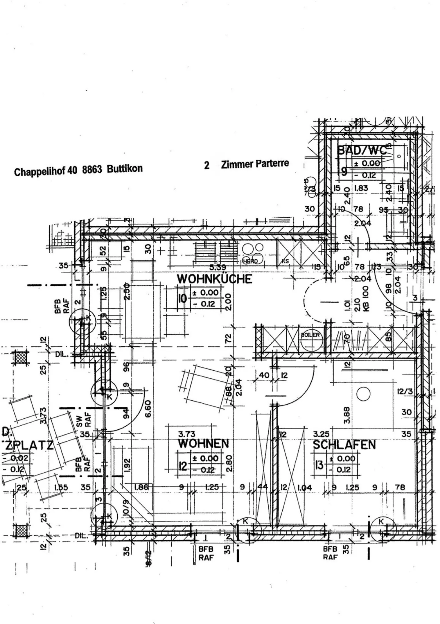 Appartamento di 2,0 stanze in un quartiere residenziale ben tenuto - Foto 2 di 2