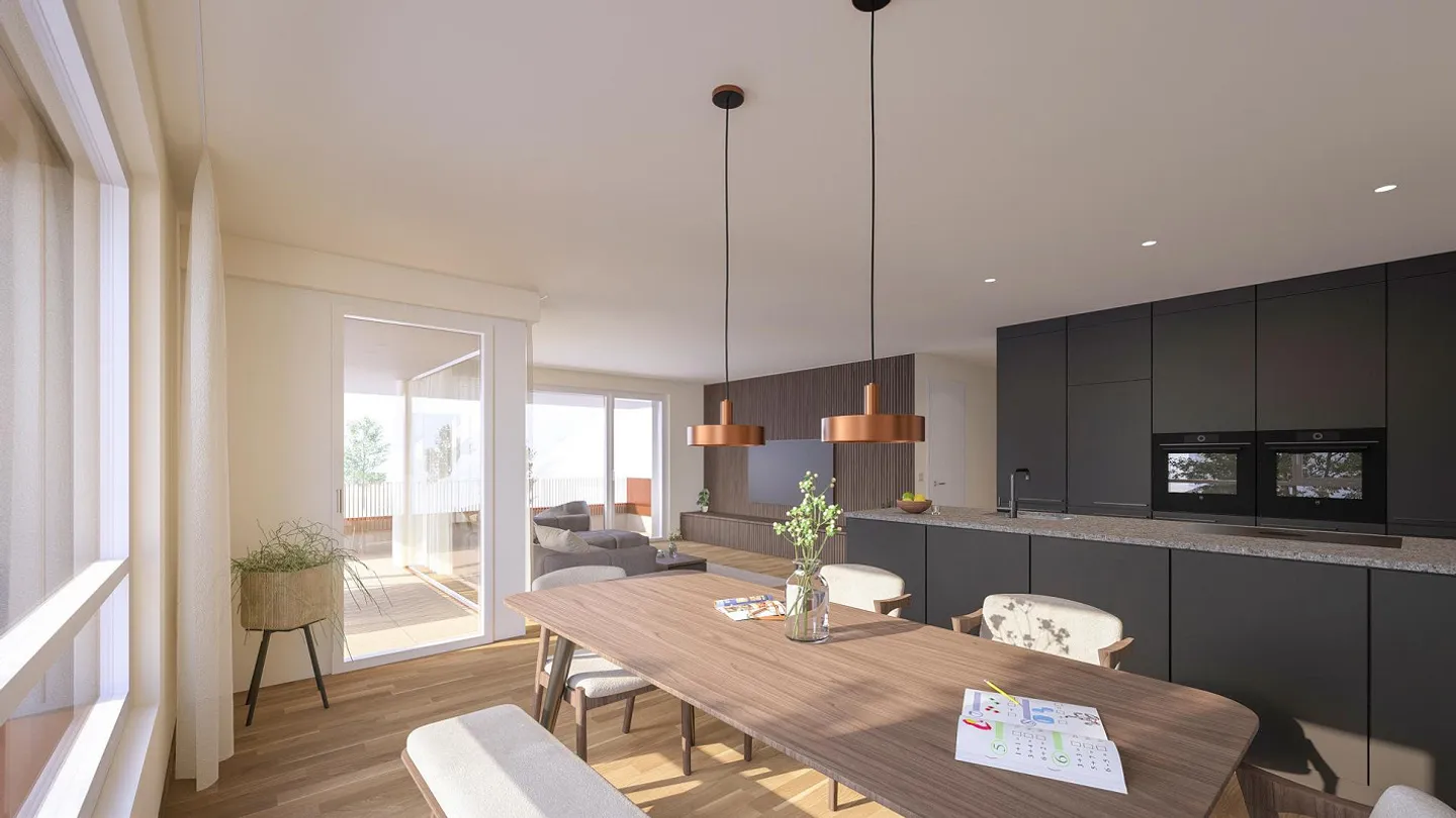 Moderne 3.5-Zimmer Wohnung mit Balkon - Foto 11 von 11